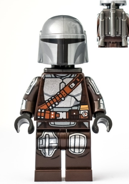 sw1166 - The Mandalorian / Din Djarin / 'Mando' - Silver Beskar Armor, Jet Pack