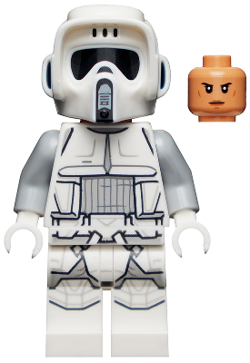 sw1182 - Imperial Scout Trooper, Hoth - Female, Dual Molded Helmet, Nougat Head, Smirk