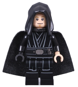 sw1191 - Luke Skywalker, Jedi Master (Black Hood and Cape)