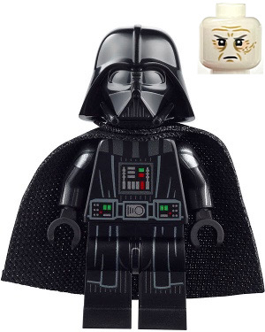 sw1249 - Darth Vader - Printed Arms, Spongy Cape, White Head with Frown