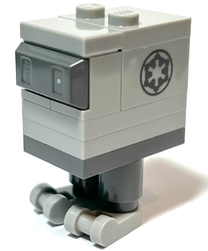 sw1252 - Gonk Droid (GNK Power Droid), Light Bluish Gray Body and Feet, Imperial Logo