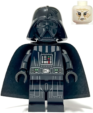 sw1273 - Darth Vader - Printed Arms, Traditional Starched Fabric Cape, White Head with Frown