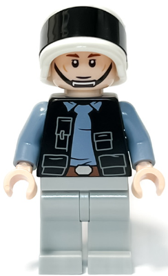 sw1285 - Rebel Fleet Trooper - Male, Vest with Pockets, Black Neck, Reddish Brown Eyebrows