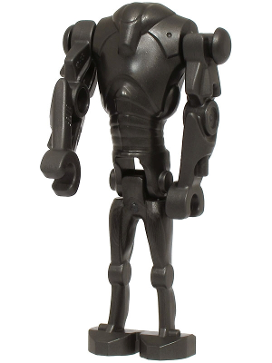 sw1321 - Super Battle Droid - Pearl Dark Gray, Narrow Head, Chest Light Indent