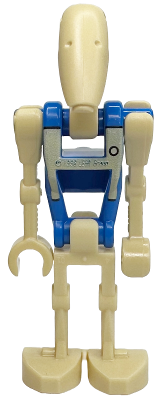 sw1338 - Battle Droid Pilot - Blue Torso with Tan Insignia and Chest Badge, Angled Arm and Straight Arm
