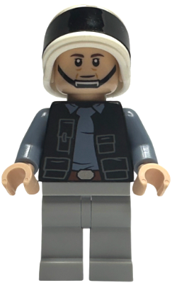 sw1391 - Rebel Fleet Trooper - Male, Vest with Pockets, Black Neck, Dark Brown Eyebrows