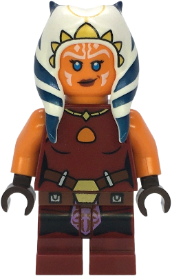 sw1396 - Ahsoka Tano (Padawan) - Dark Red Backless Vest with Necklace and Belt, Medium Legs
