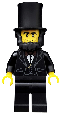 tlm005 - Abraham Lincoln, The LEGO Movie (Minifigure Only without Stand and Accessories)