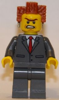 tlm084 - President Business - Buttoned Jacket and Bared Teeth