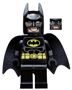 tlm090 - Batman - Dual Sided Head Grin and Angry Face (Type 2 Cowl)