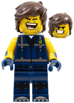 tlm181 - Rex Dangervest - Eyes Closed / Large Lopsided Grin with Teeth