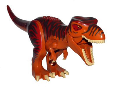 trex02 - Dinosaur Tyrannosaurus rex with Dark Red Back