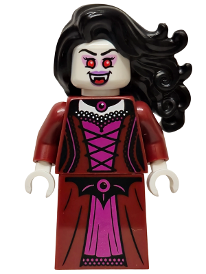 twn530 - Vampire - Dark Red Dress, Black Hair