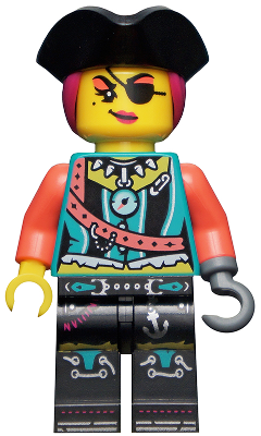 vid037 - DJ Captain, Vidiyo Bandmates, Series 2 (Minifigure Only without Stand and Accessories)