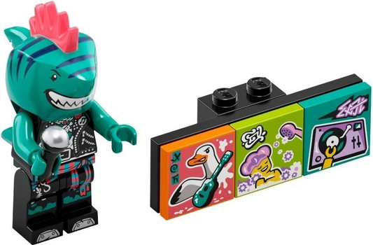 vid002 - Shark Singer, Vidiyo Bandmates, Series 1 (Minifigure Only without Stand and Accessories)
